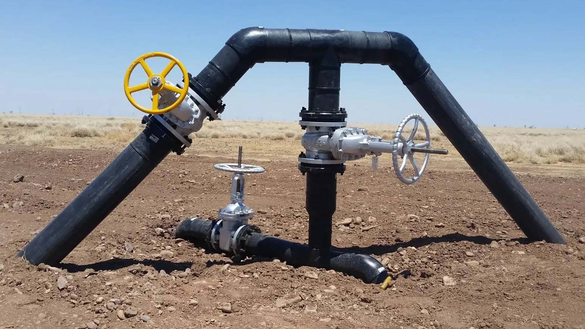 oilfield pipe products in the ground